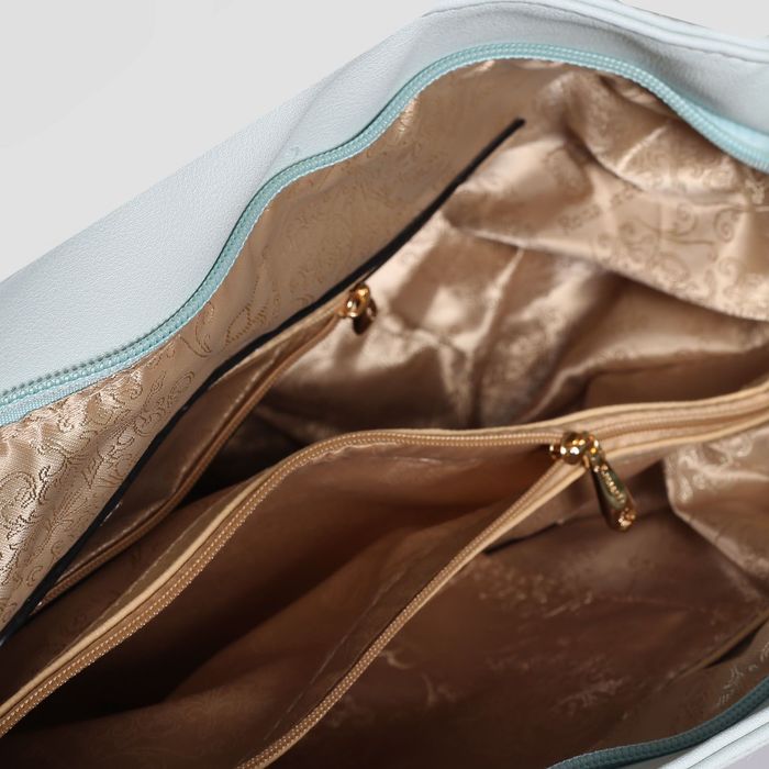 Сумка женская на молнии, 1 отдел с перегородкой, 5 наружных карманов, разноцветная