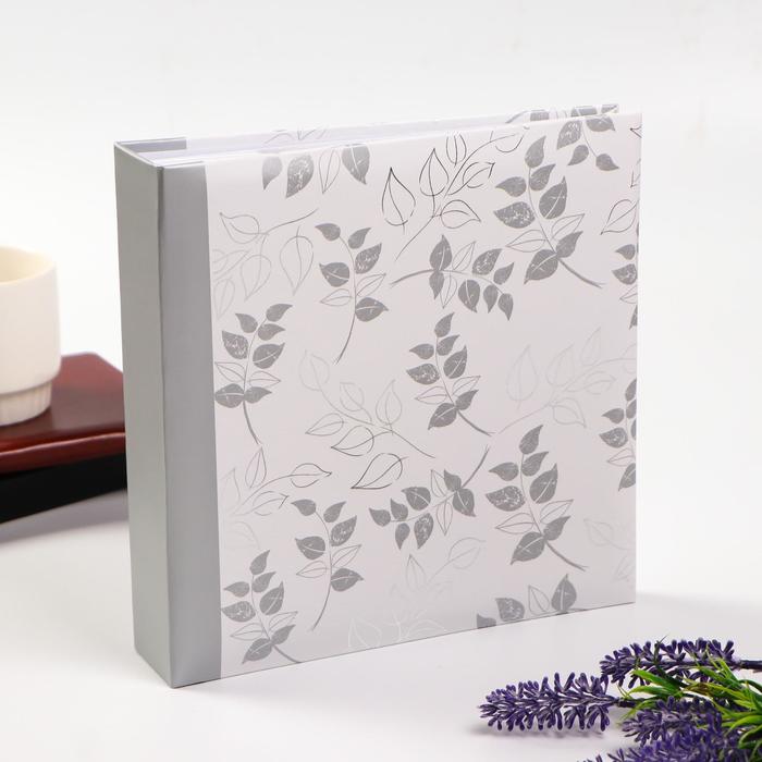 Фотоальбом на 200 фото 10х15 см "Серебряная ветвь" (бум.листы) 22,5х23х5 см