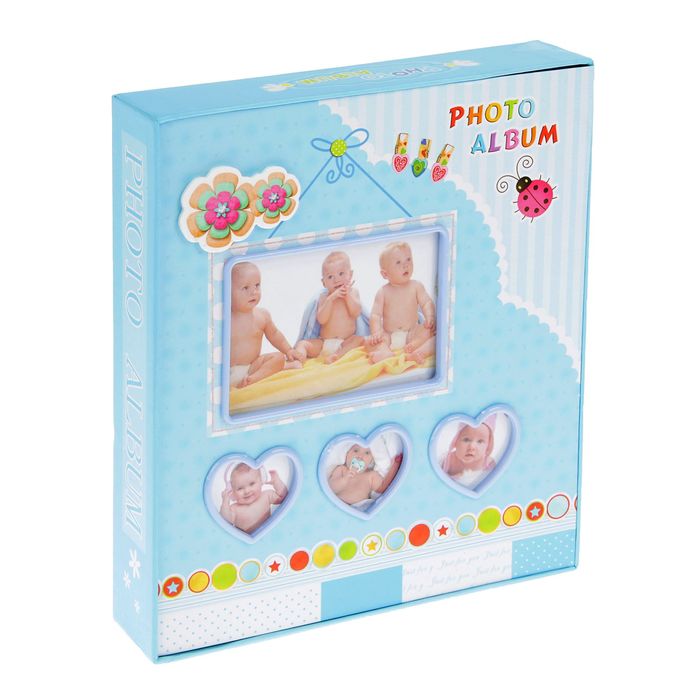Фотоальбом на 80 фото 10х15 см "Мой малыш" в коробке МИКС 23х20х4,5 см