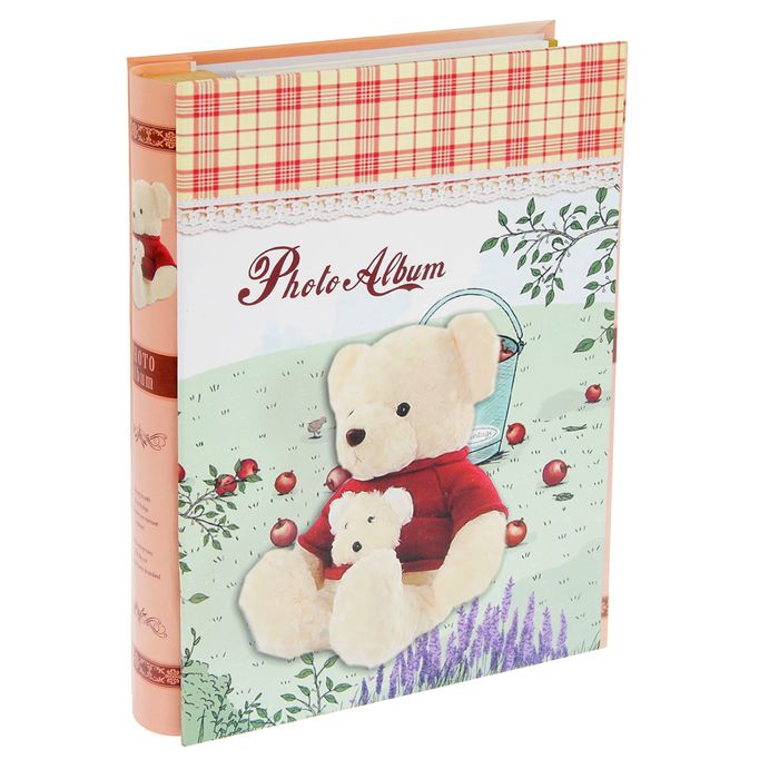 Фотоальбом магнитный 20 листов "Мишутки у домика" МИКС в коробке 26х20,5х5,5 см