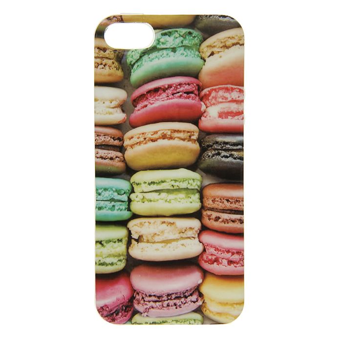 Силиконовый чехол Luazon для iPhone 5/5s/SE "Макаруны"