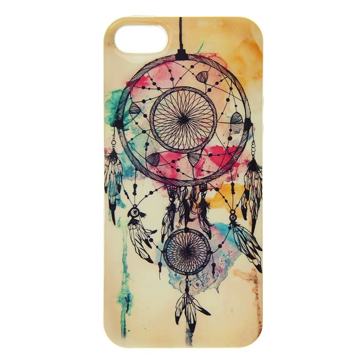 Силиконовый чехол Luazon для iPhone 5/5s/SE "Ловец снов"