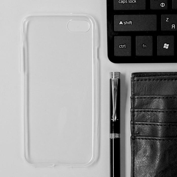 Чехол LuazON для iPhone 7/8/SE (2020), силиконовый, прозрачный чехол interstep decor new mat mv для iphone se 2020 8 7 black