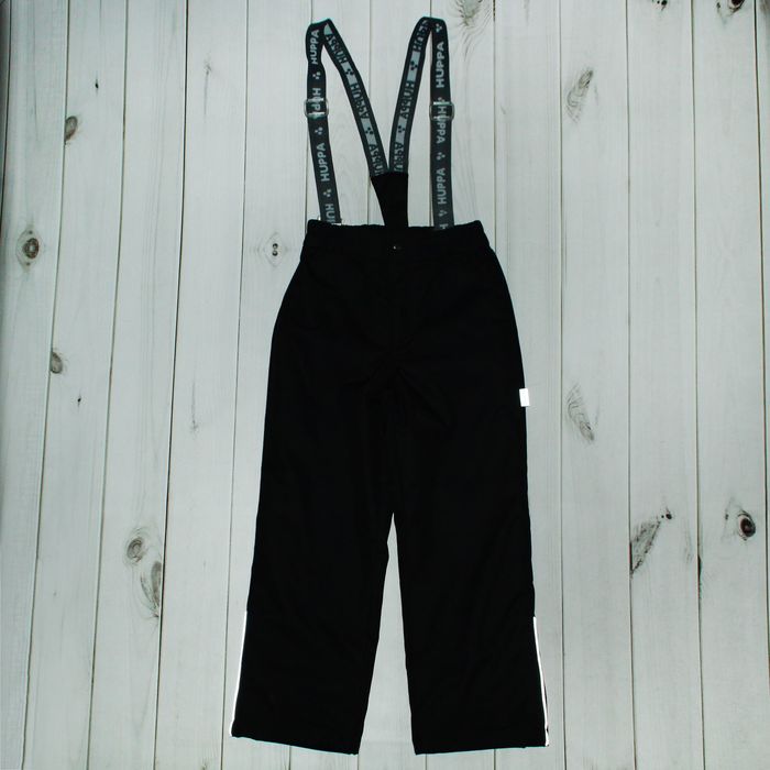 Полукомбинезон для мальчика "TEVIN", рост 122 см, цвет чёрный 00009