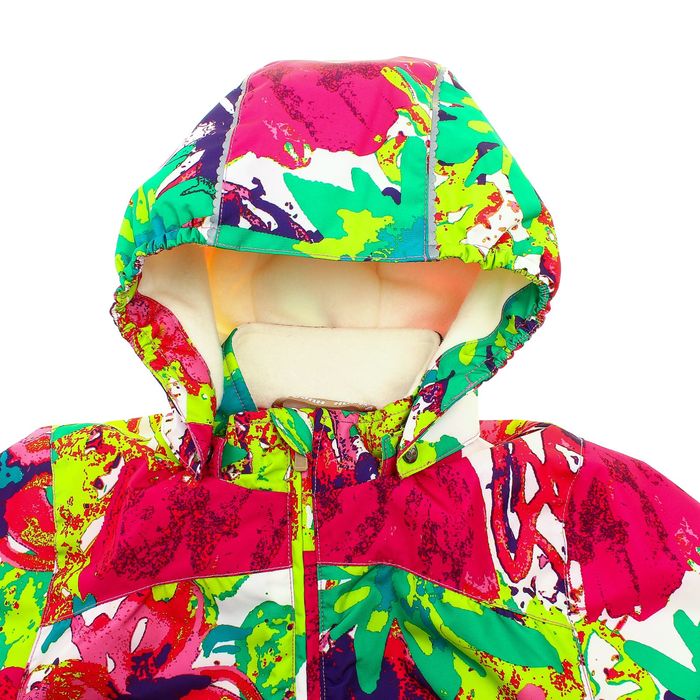 Комплект для девочек "CLARA", рост 110 см, цвет белый с принтом/фуксиа 71220