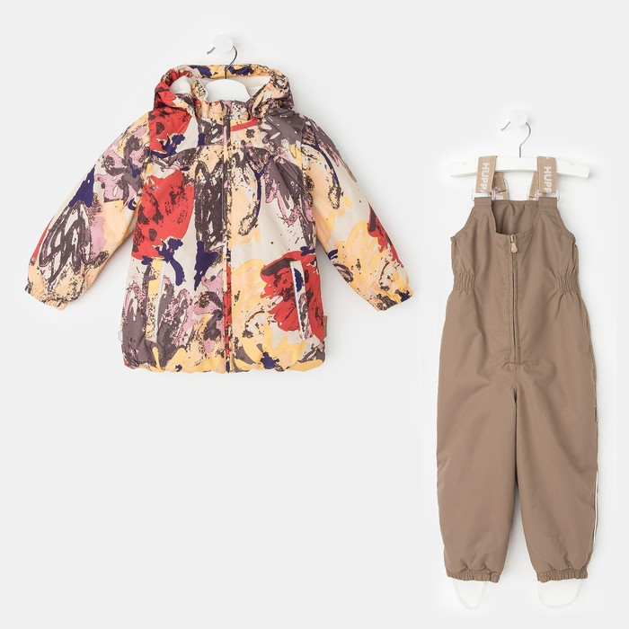 Комплект для девочек "CLARA", рост 92 см, цвет золотой с принтом/бежевый 71242_М