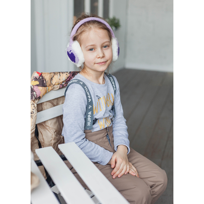 Комплект для девочек "YONNE 1", рост 116 см, цвет зoлoтo с принтом/бежевый 71242