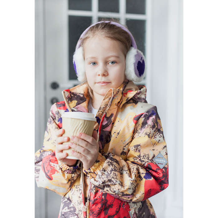 Комплект для девочек "YONNE 1", рост 116 см, цвет зoлoтo с принтом/бежевый 71242