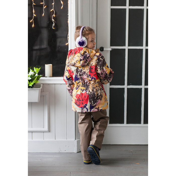 Комплект для девочек "YONNE 1", рост 116 см, цвет зoлoтo с принтом/бежевый 71242