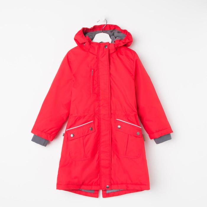 Куртка для девочки "MOONI", рост 140 см, цвет красный 70004