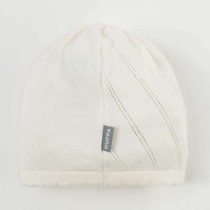 Шапка вязаная для девочки "DORIS", размер М (2-6 лет), цвет белый