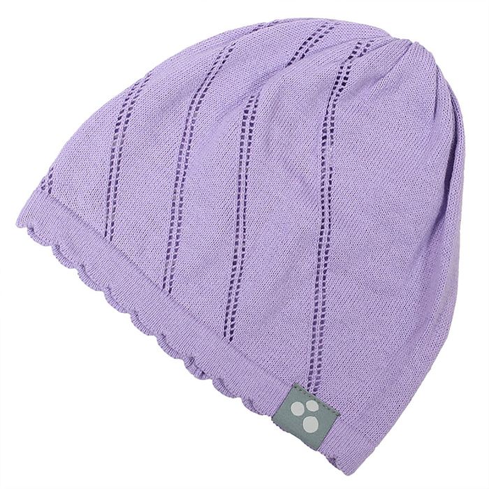 Шапка вязаная для девочки "DORIS", размер S (1-2 года), цвет светло-лиловый