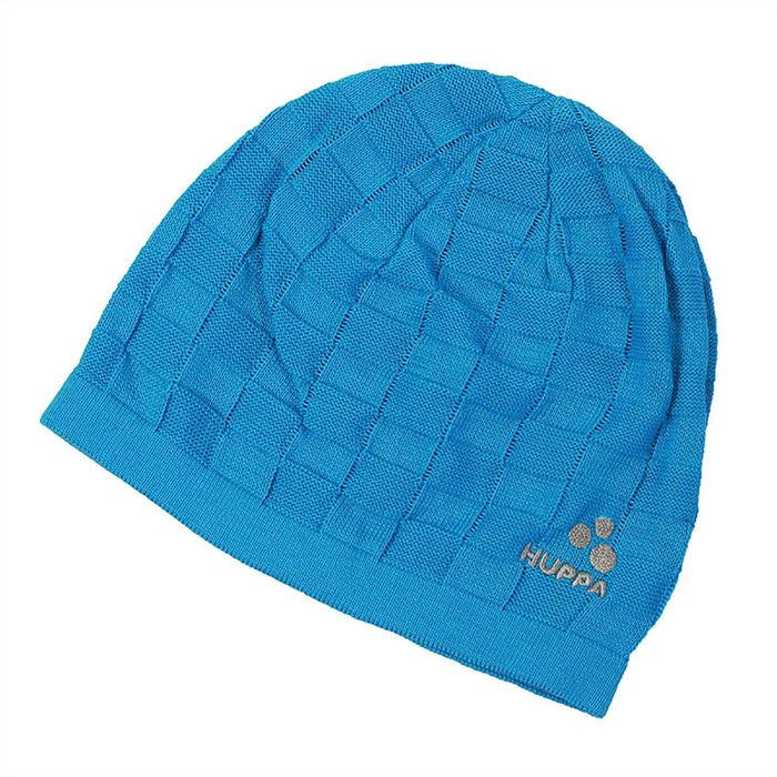 Шапка вязаная для мальчика "PEEP", размер S (1-2 года), цвет голубой