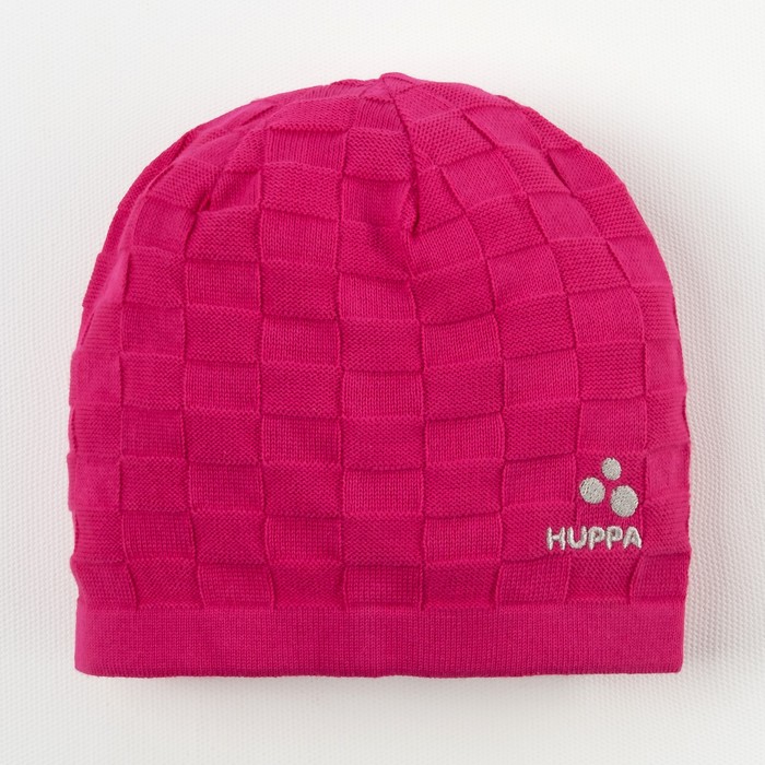 Шапка вязаная для девочки "PEEP", размер М (2-6 лет), цвет фуксия