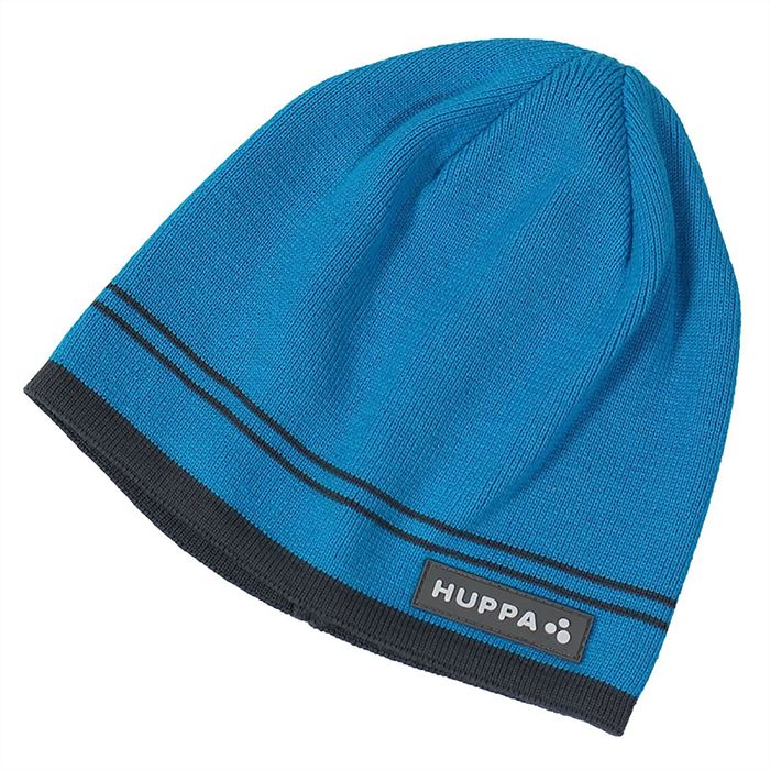 Шапка вязаная для мальчика "TOM", размер М (2-6 лет), цвет голубой