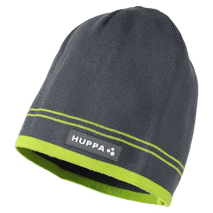 Шапка вязаная для мальчика "TOM", размер S (1-2 года), цвет серый