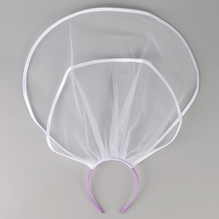 Фата для девичника двухъярусная