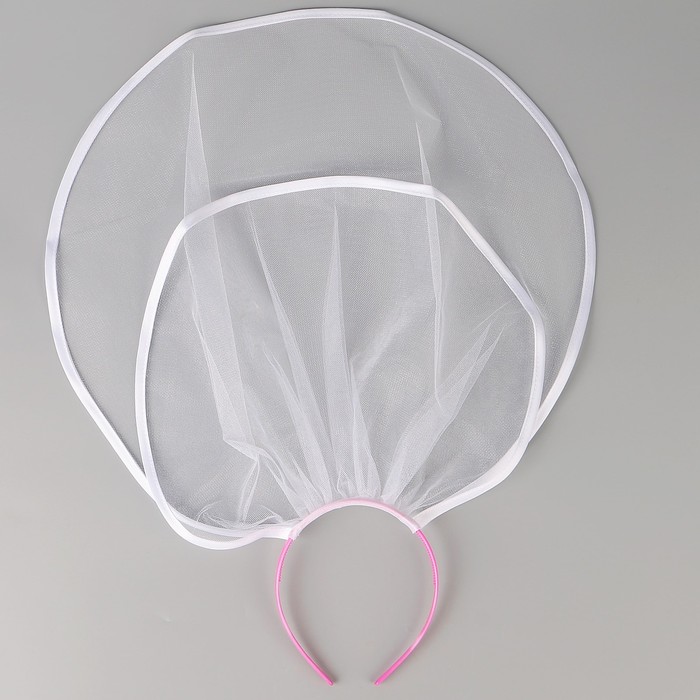 Фата для девичника двухъярусная