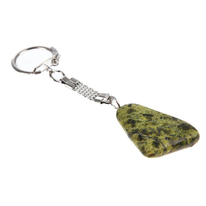 Брелок из змеевика "Челябинск", натуральный камень