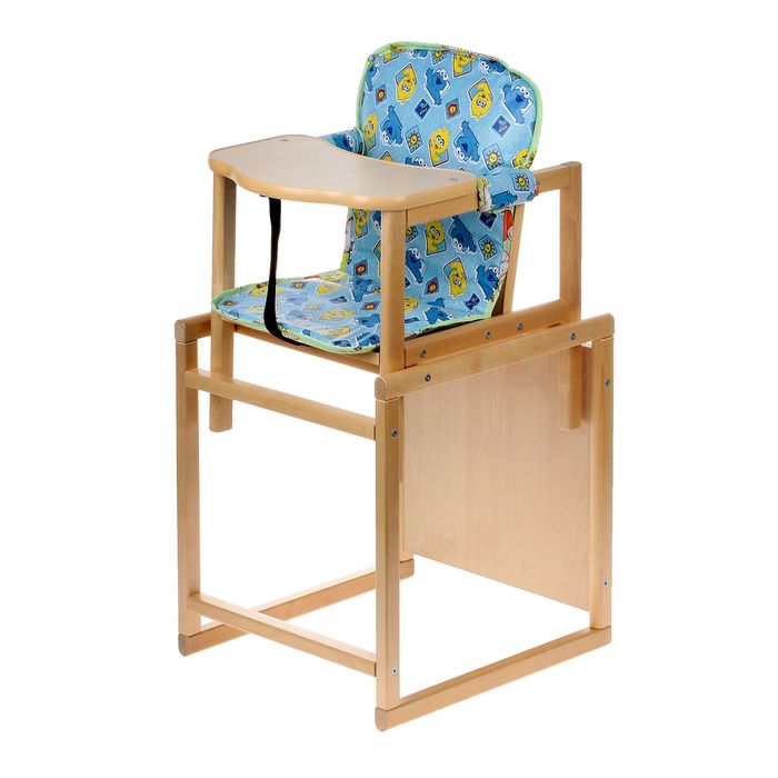 Стульчик для кормления «Ням-Ням», трансформер, цвет берёза