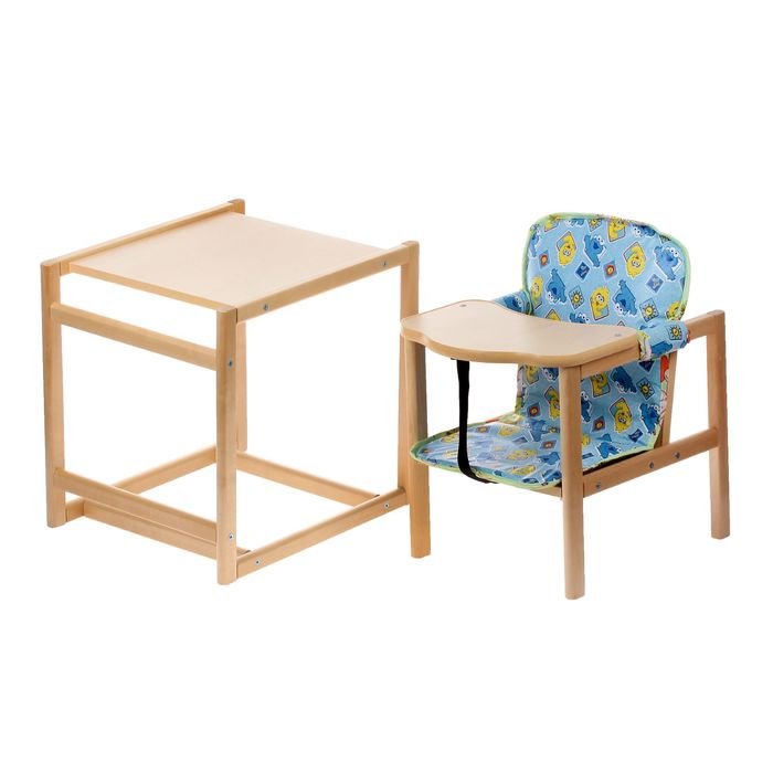 Стульчик для кормления «Ням-Ням», трансформер, цвет берёза