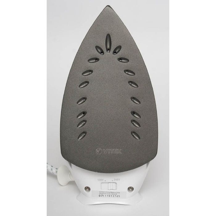 Утюг Vitek VT-1227 PK, 1000 Вт, дорожный, складная ручка, белый/розовый