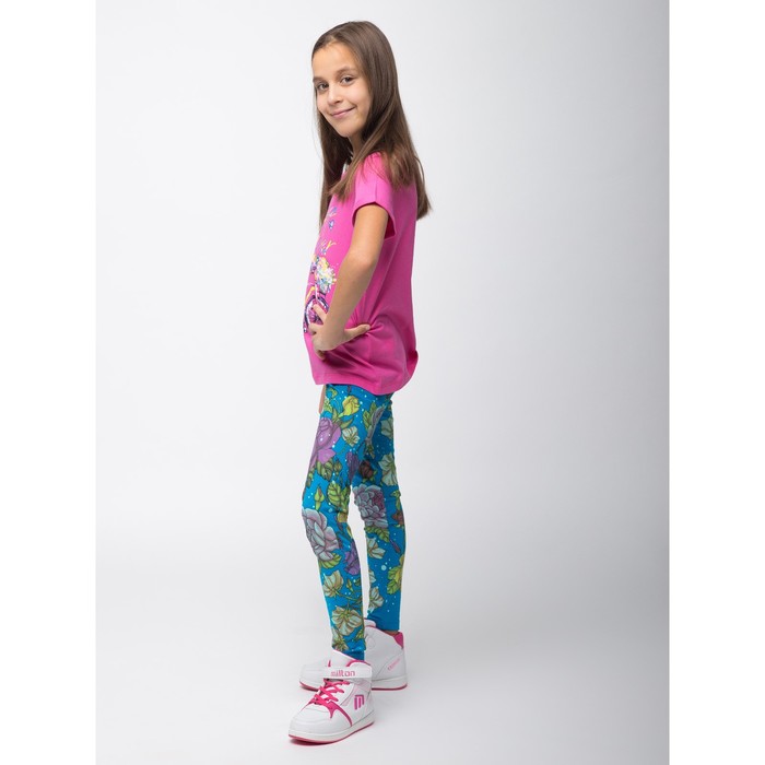 Брюки для девочки, рост 140 (72) см, цвет голубой