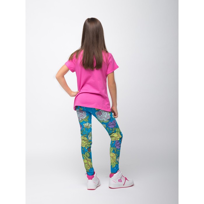 Брюки для девочки, рост 140 (72) см, цвет голубой