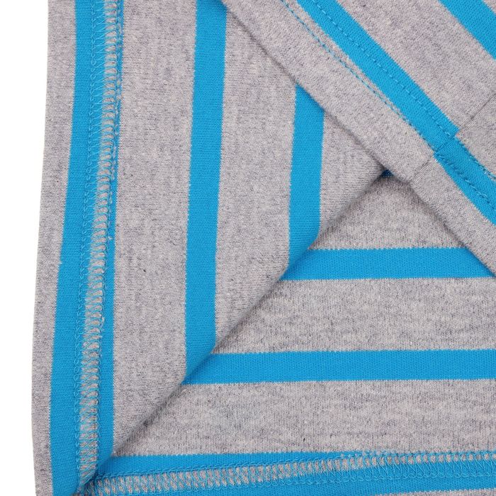 Водолазка для девочки, рост 134 (72) см, цвет серый меланж/голубой