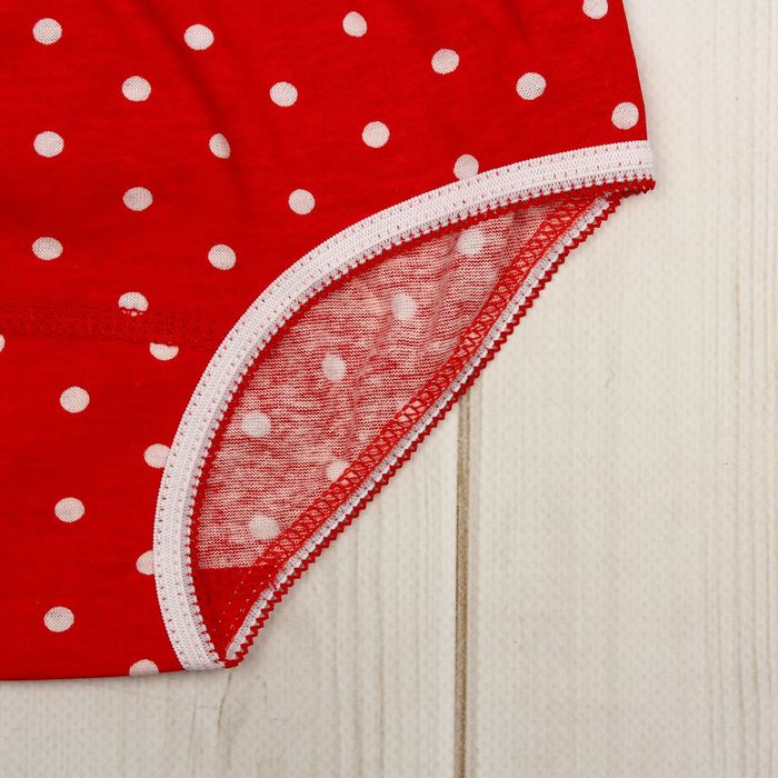 Гарнитур для девочки "Совы", рост 92 см (50), цвет белый/красный, принт горох ДНГ553001н_М