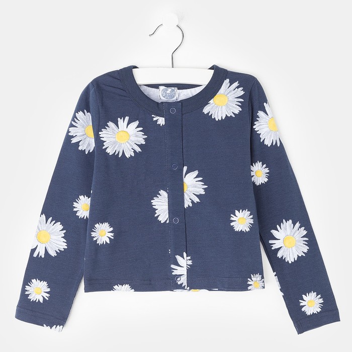 Джемпер для девочки "Ромашки", рост 110 см (56), принт ромашки  ДДД178804н
