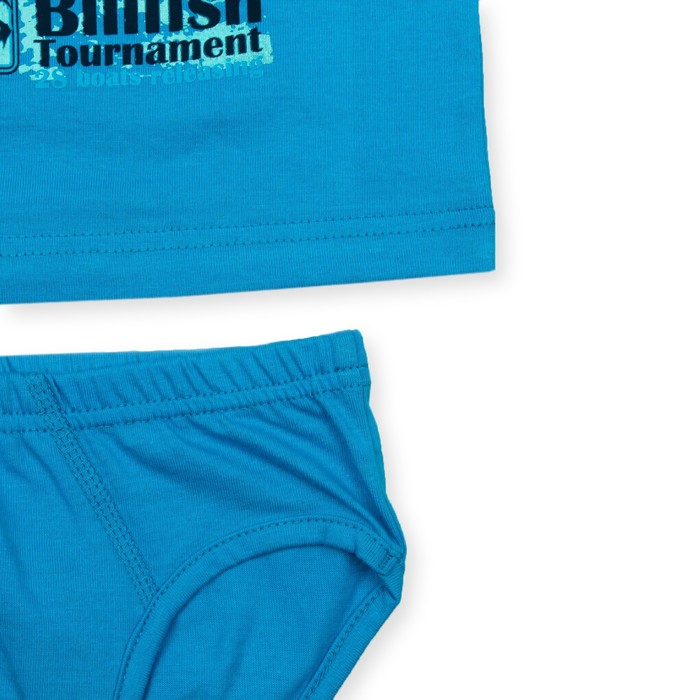 Гарнитур для мальчика "Большой улов", рост 134 см (68), цвет бирюзовый ПНГ173001