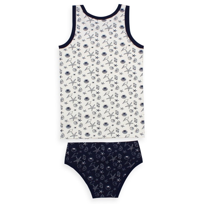 Гарнитур для мальчика "Океания", рост 128 см (64), цвет белый/синий ПНГ173800н_1