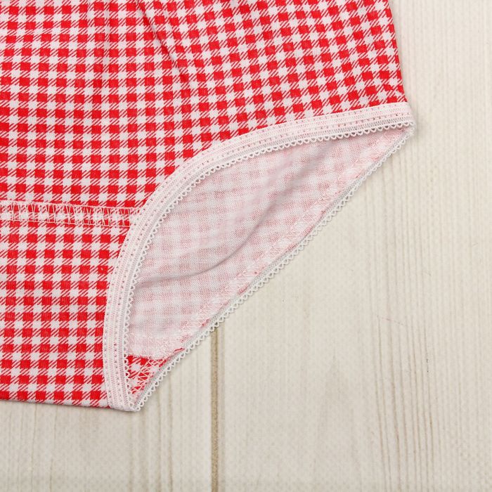 Гарнитур для девочки "Лакомка", рост 86 см (48), цвет белый/красный ДНГ681001н_М