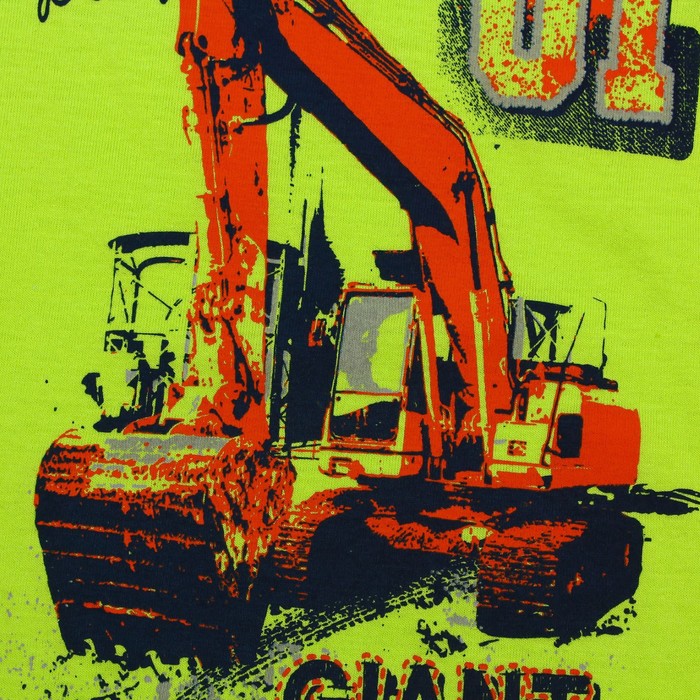 Гарнитур для мальчика "Стройтехника", рост 86 см (48), цвет салатовый/синий ПНГ474001