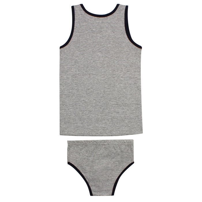 Гарнитур для мальчика "Стройтехника", рост 92 см (50), цвет серый/синий ПНГ173002_М