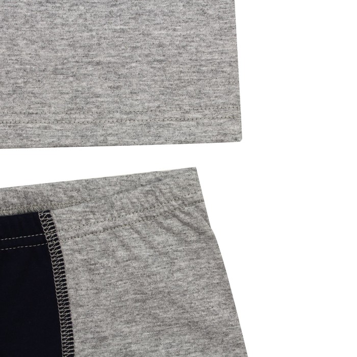 Гарнитур для мальчика "Стройтехника", рост 86 см (48), цвет серый/синий ПНГ474002_М