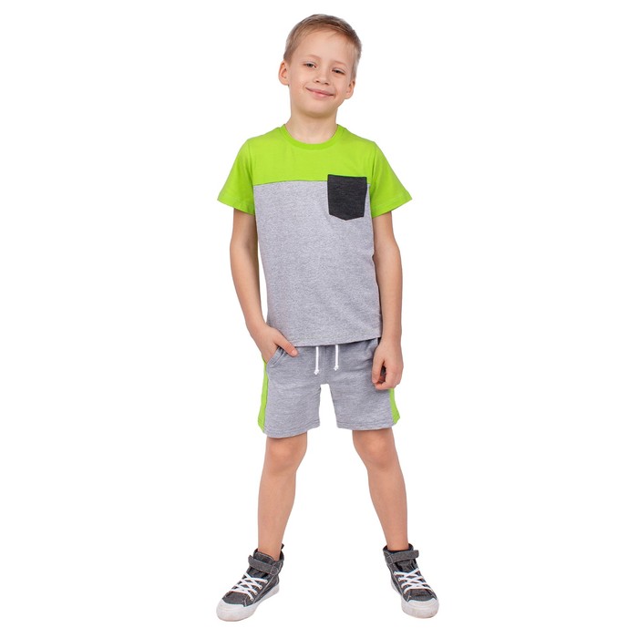 Футболка для мальчика "Экстрим", рост 110 см (56), цвет серый ПДК429805