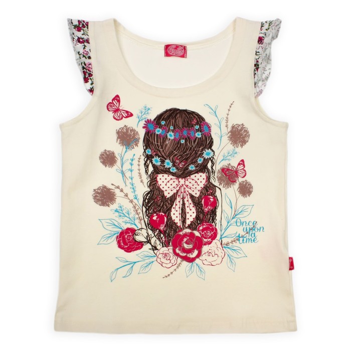 Майка для девочки "Новая Алиса", рост 104 см (54), цвет сливки ДДК976804