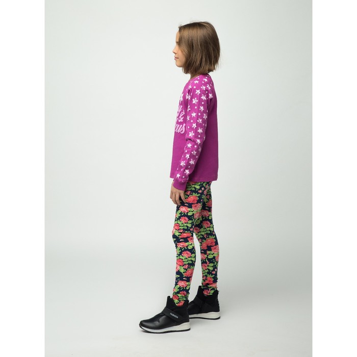 Легинсы для девочки "Волшебная радуга", рост 146 см (76), цвет синий ДРЛ894820н