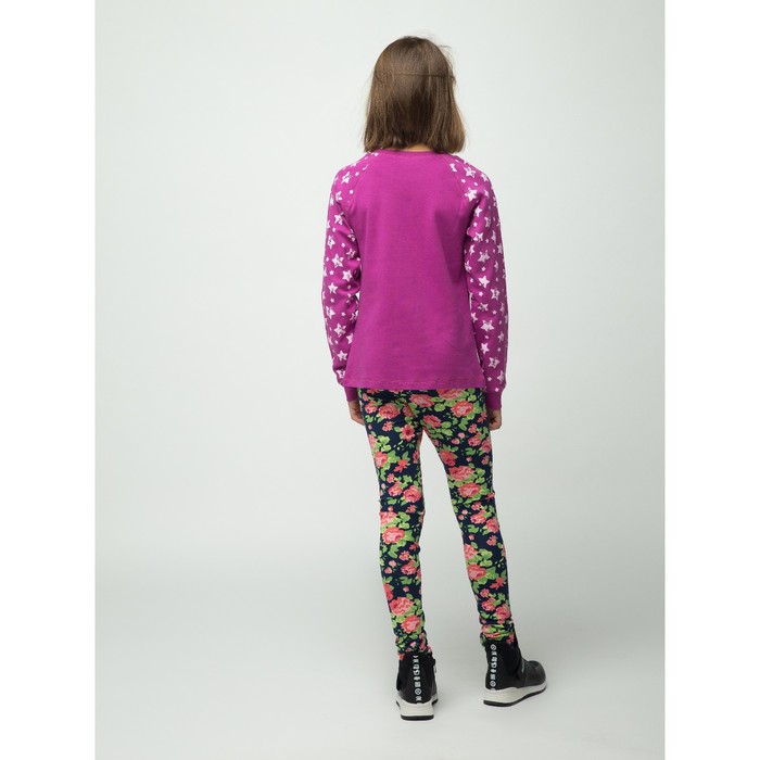 Легинсы для девочки "Волшебная радуга", рост 146 см (76), цвет синий ДРЛ894820н