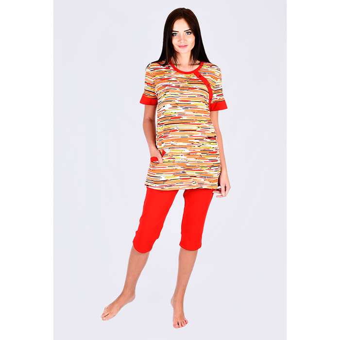 Комплект женский (туника, бриджи) 205хр1339 МИКС, р-р 50 (100)