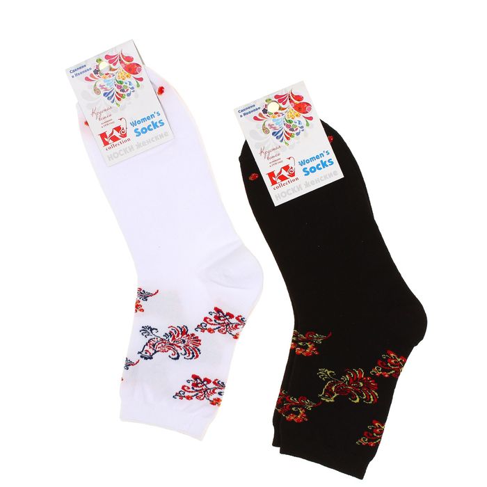 Носки женские, цвет МИКС, размер 23-25