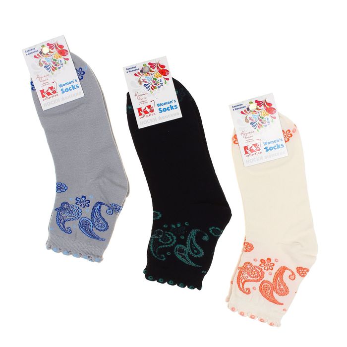 Носки женские, цвет МИКС, размер 23-25