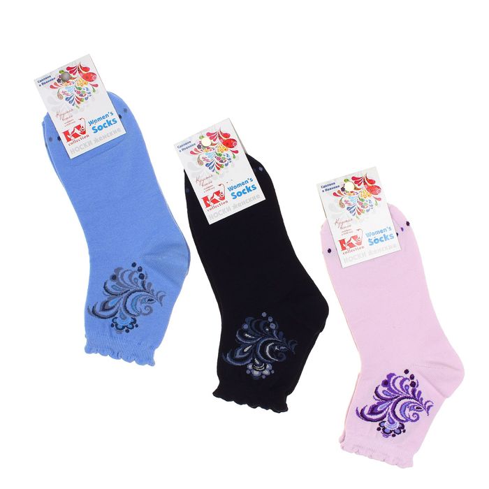 Носки женские, цвет МИКС, размер 23-25