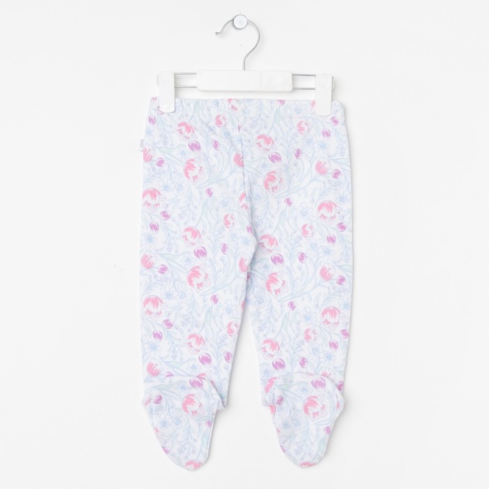 Ползунки для девочки, рост 74 см, цвет белый