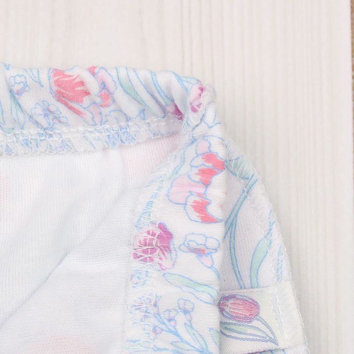 Ползунки для девочки, рост 74 см, цвет белый