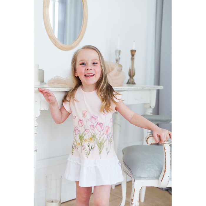 Платье для девочки, рост 104 см, цвет розовый