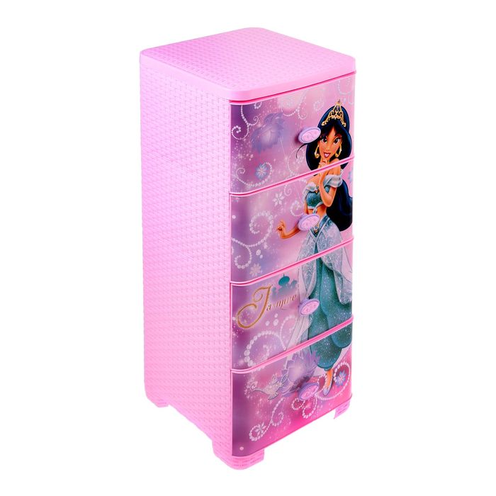 Комод плетёный "Жасмин-Дисней", 4 секции