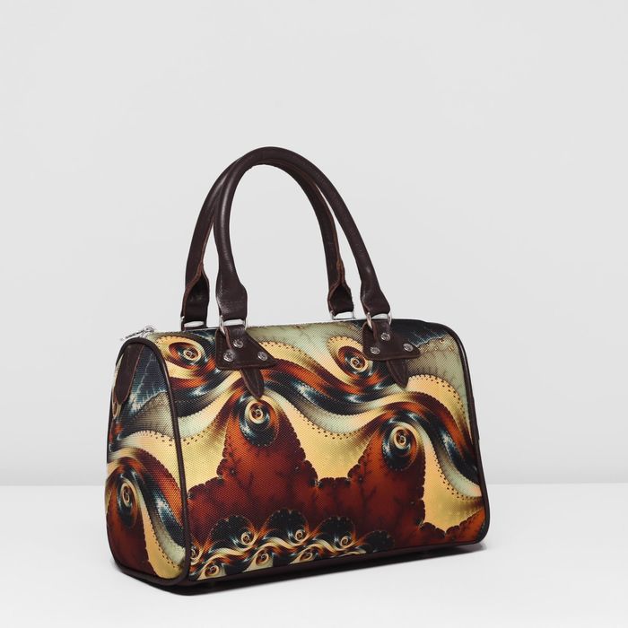 Сумка женская на молнии, 1 отдел, цвет коричневый